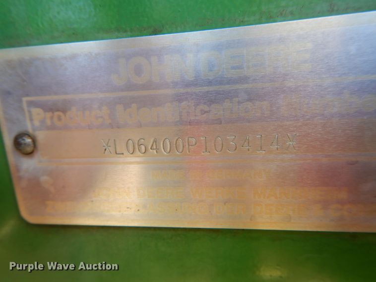 image for item DH6469 1994 John Deere 6400 tractor