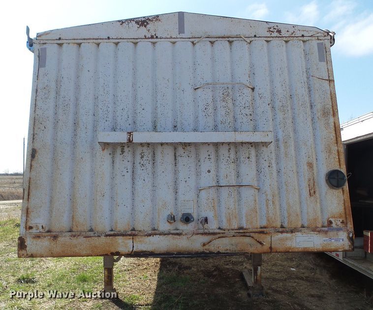image for item EM9936 1985 Jet JETC-Grain double hopper bottom grain trailer