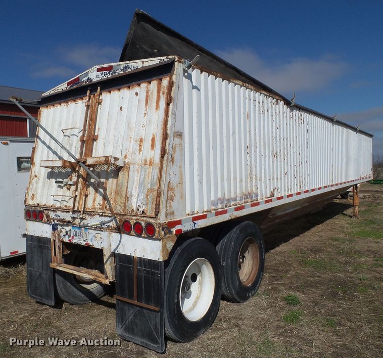 image for item EM9936 1985 Jet JETC-Grain double hopper bottom grain trailer