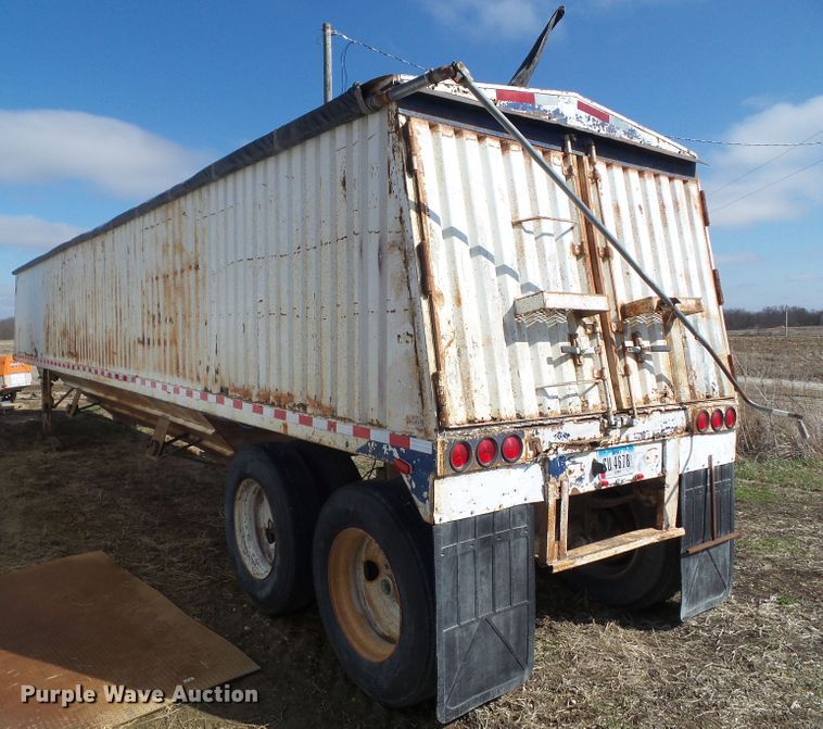 image for item EM9936 1985 Jet JETC-Grain double hopper bottom grain trailer