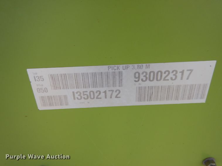 image for item GN9803 2015 Claas 380 pickup head