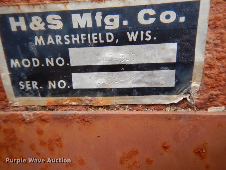 image for item GW9653 H&S 500 silage wagon