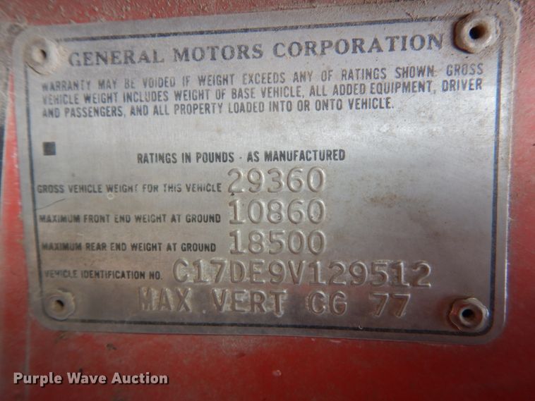 image for item GW9696 1979 Chevrolet C70 grain truck