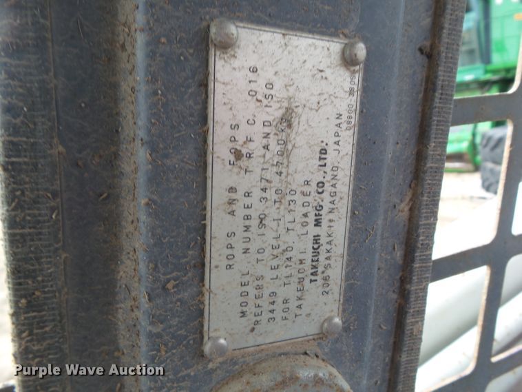image for item GW9980 2007 Takeuchi TL140  skid steer