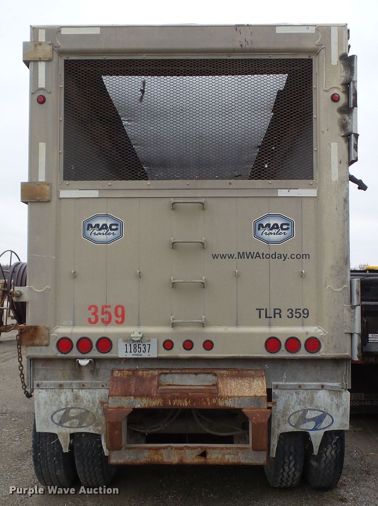 image for item DF0829 2012 MAC TRAR50MF99 walking floor trailer