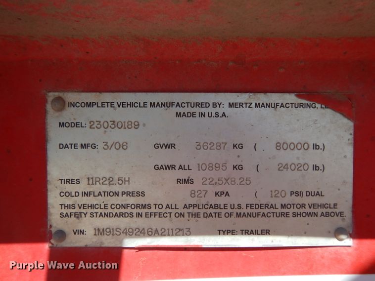 image for item DH2433 2006 Stewart & Stevenson CT-5CAS/HYD hydration system on Mertz trailer