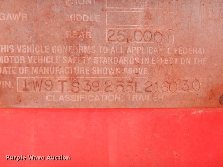 image for item DH2434 2005 Worley Welding 3 Tank acid tank trailer