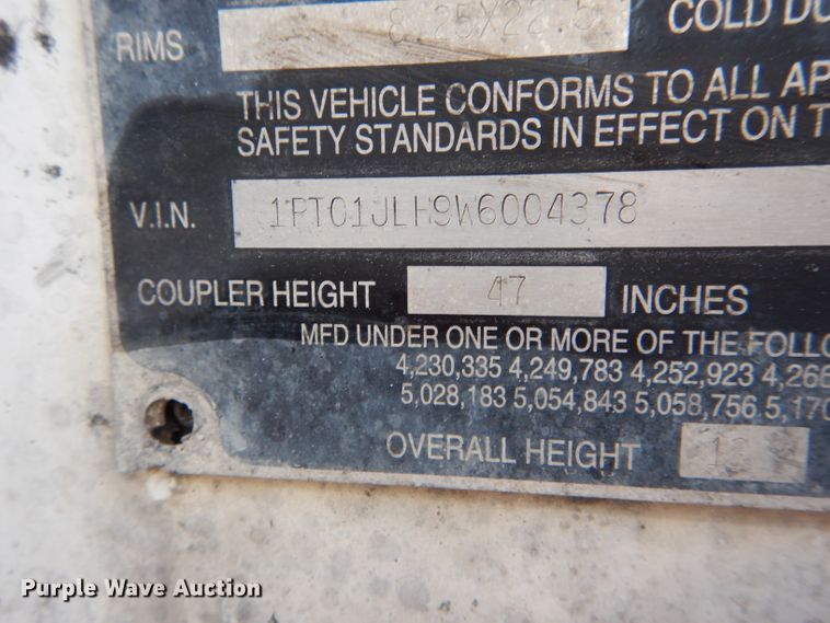 image for item DH6466 1998 Trailmobile dry van trailer