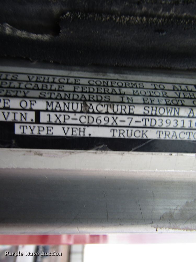 image for item DH8302 1996 Peterbilt 377 semi truck