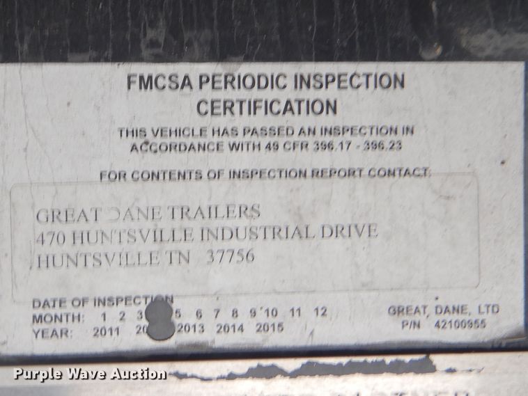 image for item GD9200 2007 Great Dane flatbed trailer