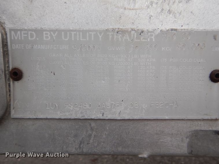 image for item GD9204 2006 Utility Trailer FS2CHA flatbed trailer