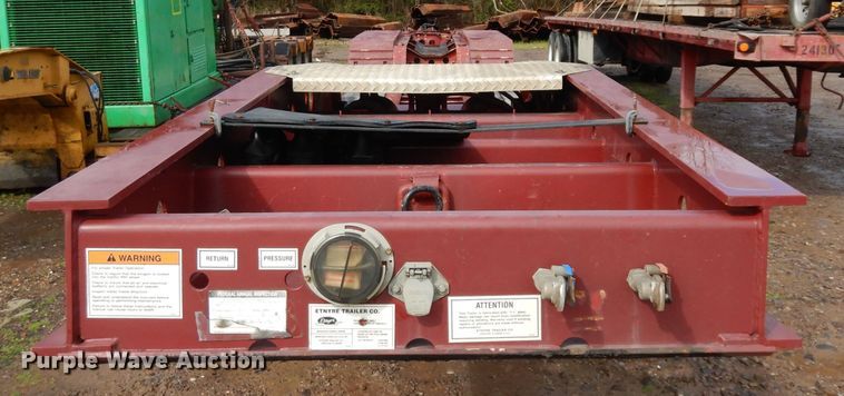 image for item GX9991 2003 Entyre Blackhawk lowboy equipment trailer