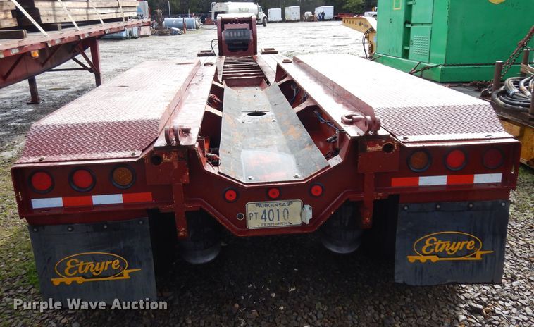 image for item GX9991 2003 Entyre Blackhawk lowboy equipment trailer