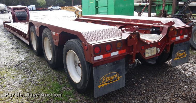 image for item GX9991 2003 Entyre Blackhawk lowboy equipment trailer