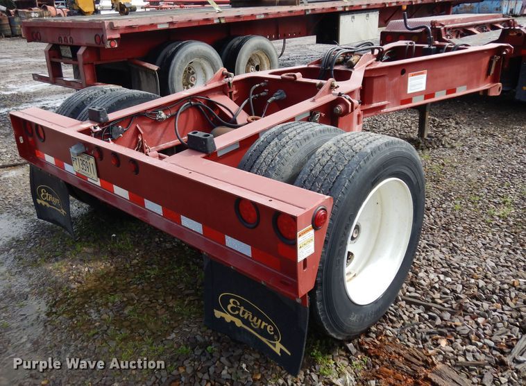 image for item GX9991 2003 Entyre Blackhawk lowboy equipment trailer