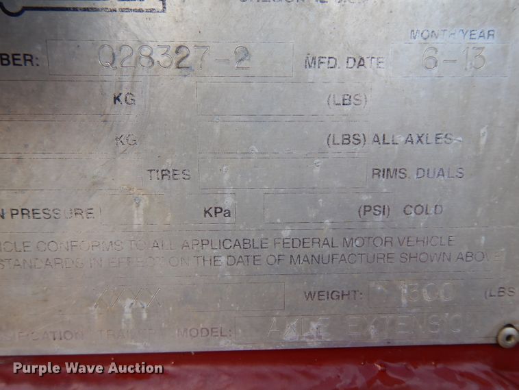 image for item GX9991 2003 Entyre Blackhawk lowboy equipment trailer