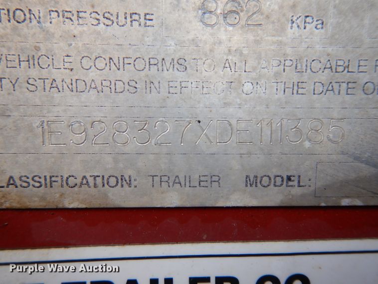 image for item GX9991 2003 Entyre Blackhawk lowboy equipment trailer