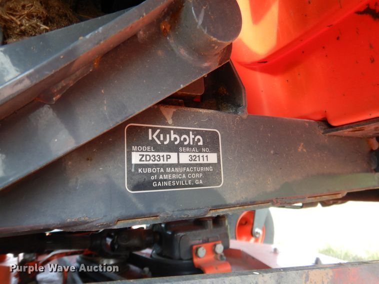image for item ES9546 2013 Kubota ZD331 ZTR lawn mower