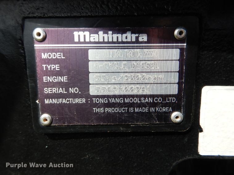 image for item ES9551 2014 Mahindra 2555 MFWD tractor