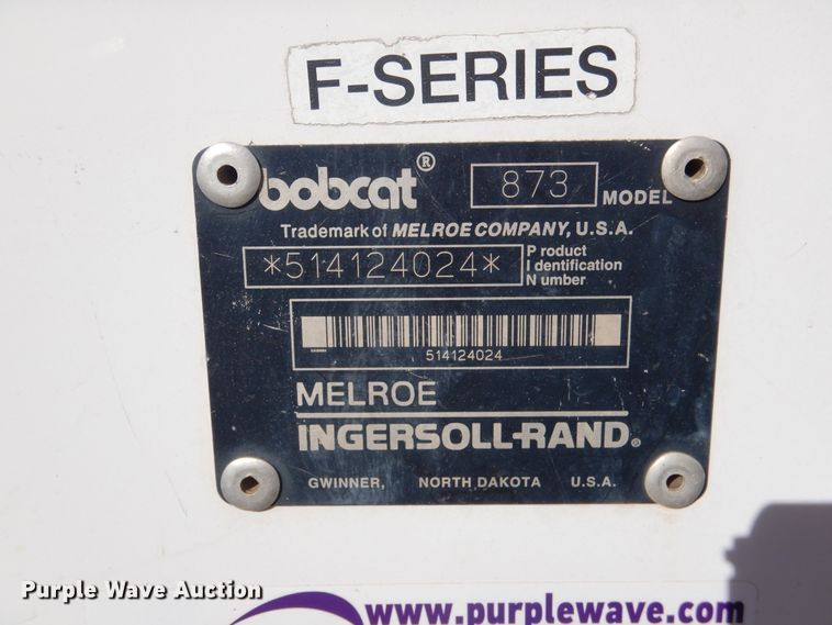 image for item ES9555 1999 Bobcat 873  skid steer loader