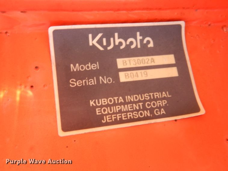 image for item ES9584 (2) Kubota backhoe buckets