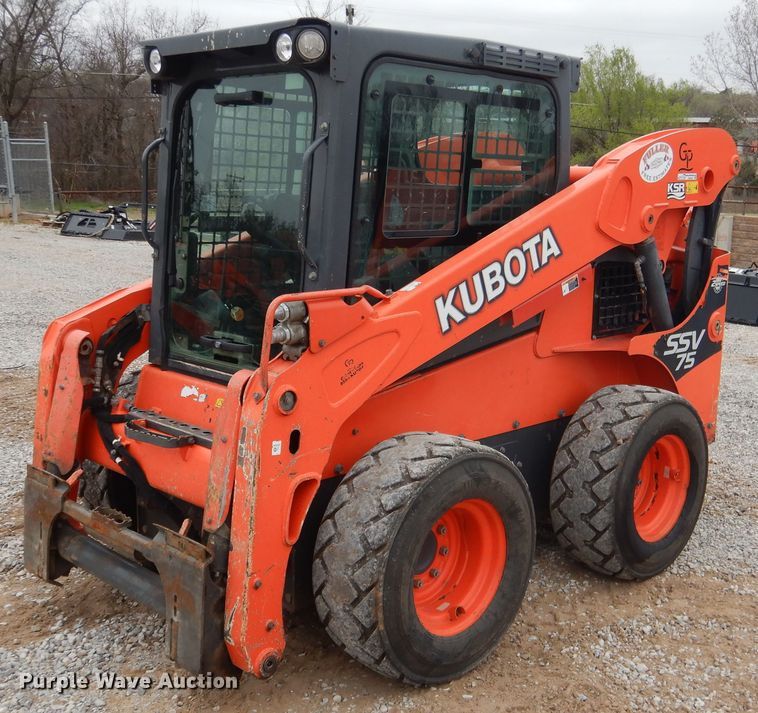 image for item ES9595 2016 Kubota SSV75  skid steer loader