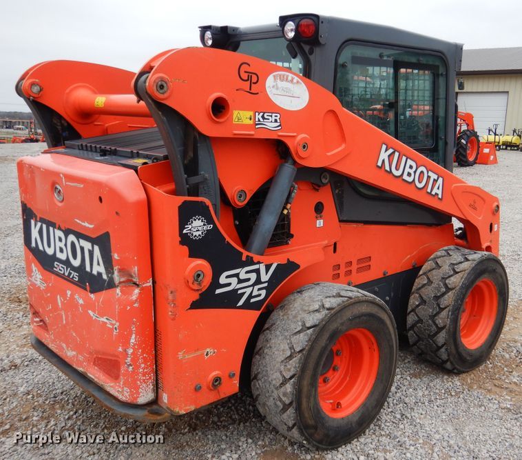 image for item ES9595 2016 Kubota SSV75  skid steer loader