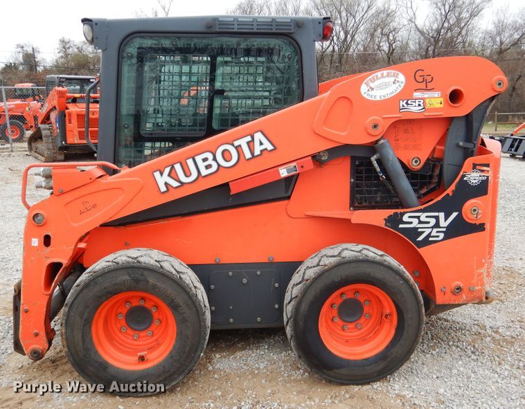 image for item ES9595 2016 Kubota SSV75  skid steer loader