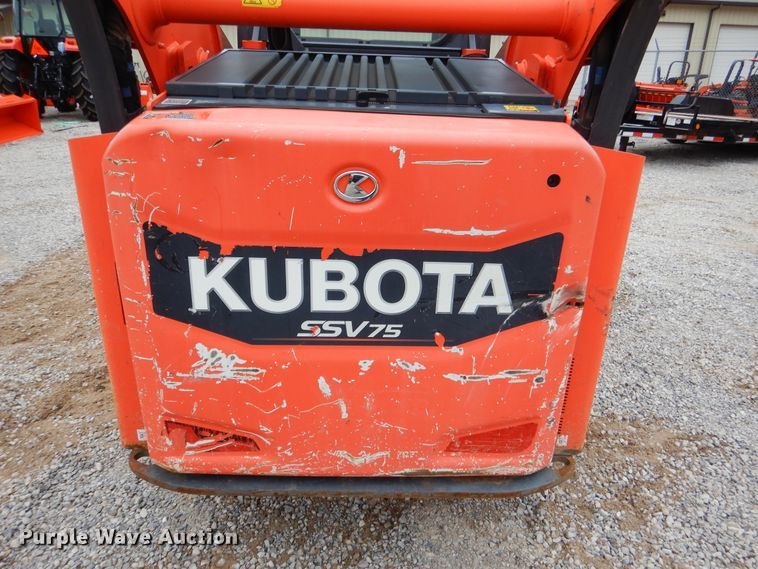 image for item ES9595 2016 Kubota SSV75  skid steer loader