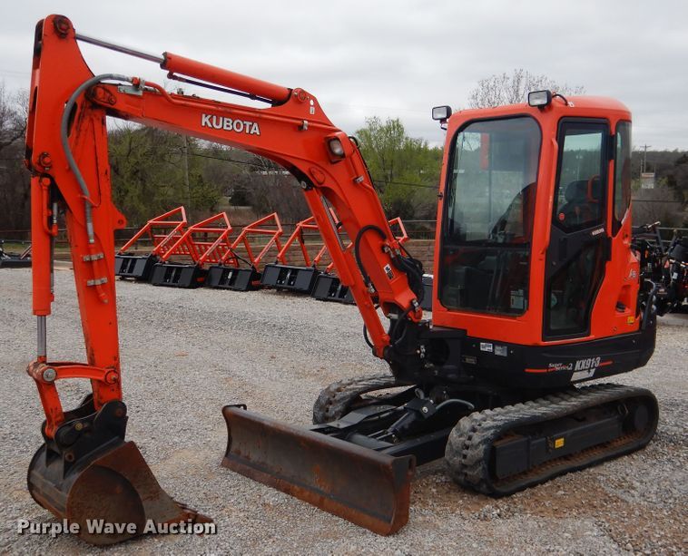 image for item ES9599 2015 Kubota KX91-3S2 Super Series 2 mini excavator