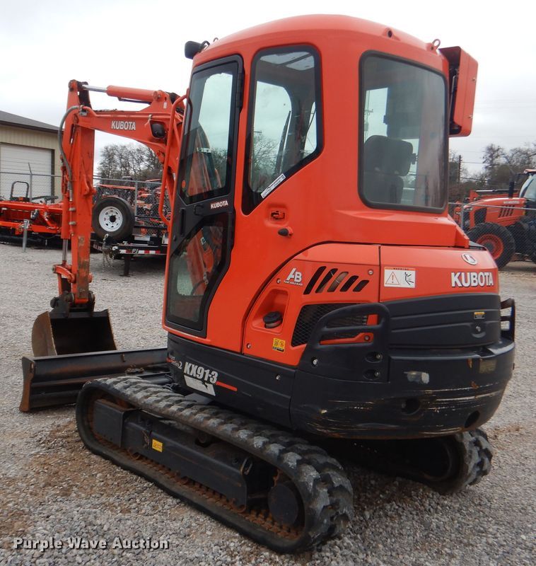 image for item ES9599 2015 Kubota KX91-3S2 Super Series 2 mini excavator