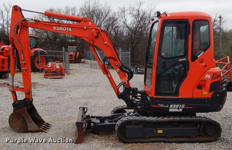 image for item ES9599 2015 Kubota KX91-3S2 Super Series 2 mini excavator