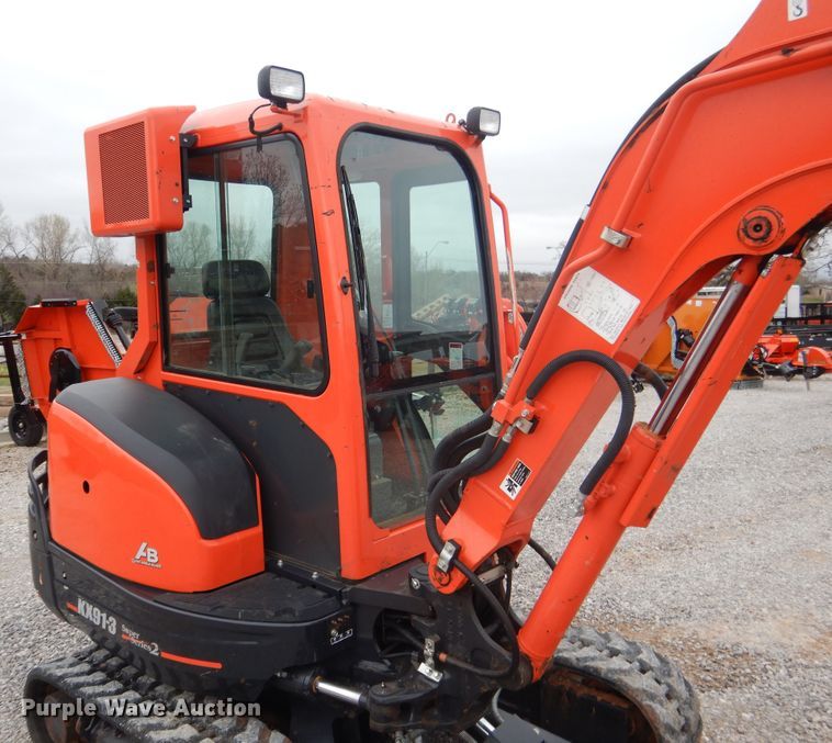 image for item ES9599 2015 Kubota KX91-3S2 Super Series 2 mini excavator