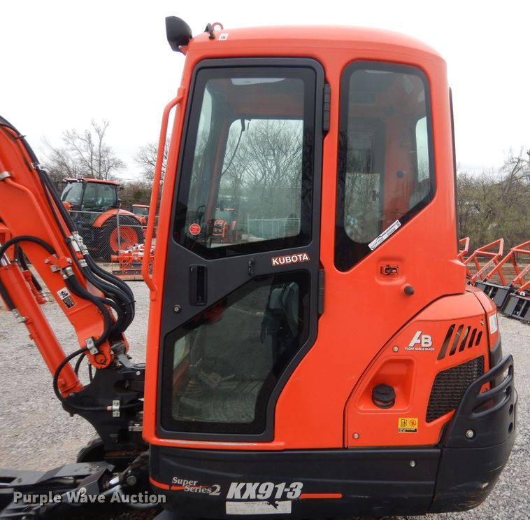image for item ES9599 2015 Kubota KX91-3S2 Super Series 2 mini excavator