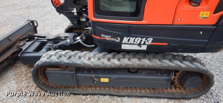 image for item ES9599 2015 Kubota KX91-3S2 Super Series 2 mini excavator