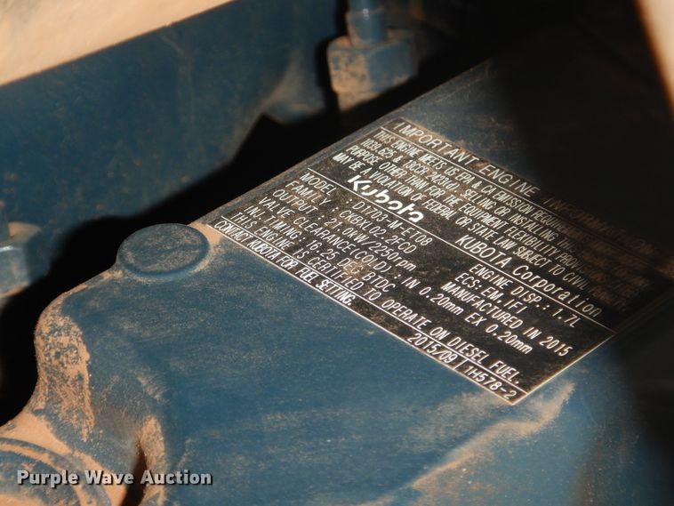 image for item ES9599 2015 Kubota KX91-3S2 Super Series 2 mini excavator