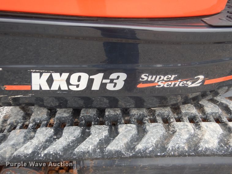 image for item ES9599 2015 Kubota KX91-3S2 Super Series 2 mini excavator