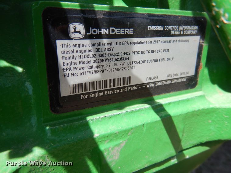 image for item ES9615 2017 John Deere 5045E tractor