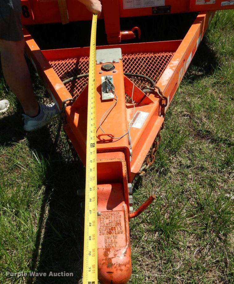 image for item ES9633 2018 PJ T6202 tilt deck equipment trailer