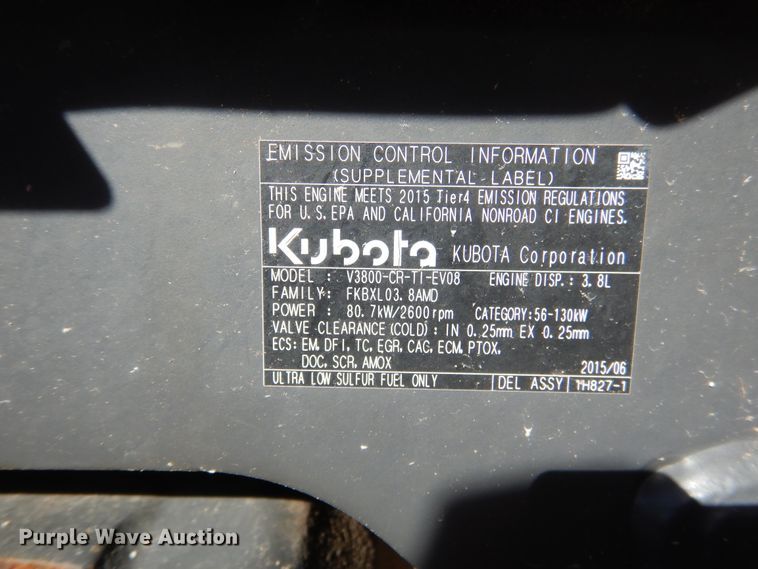 image for item GC9655 2017 Kubota M5-111D MFWD tractor
