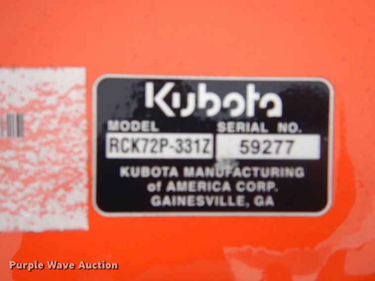 image for item GK9170 Kubota RCK72P-331Z mower deck