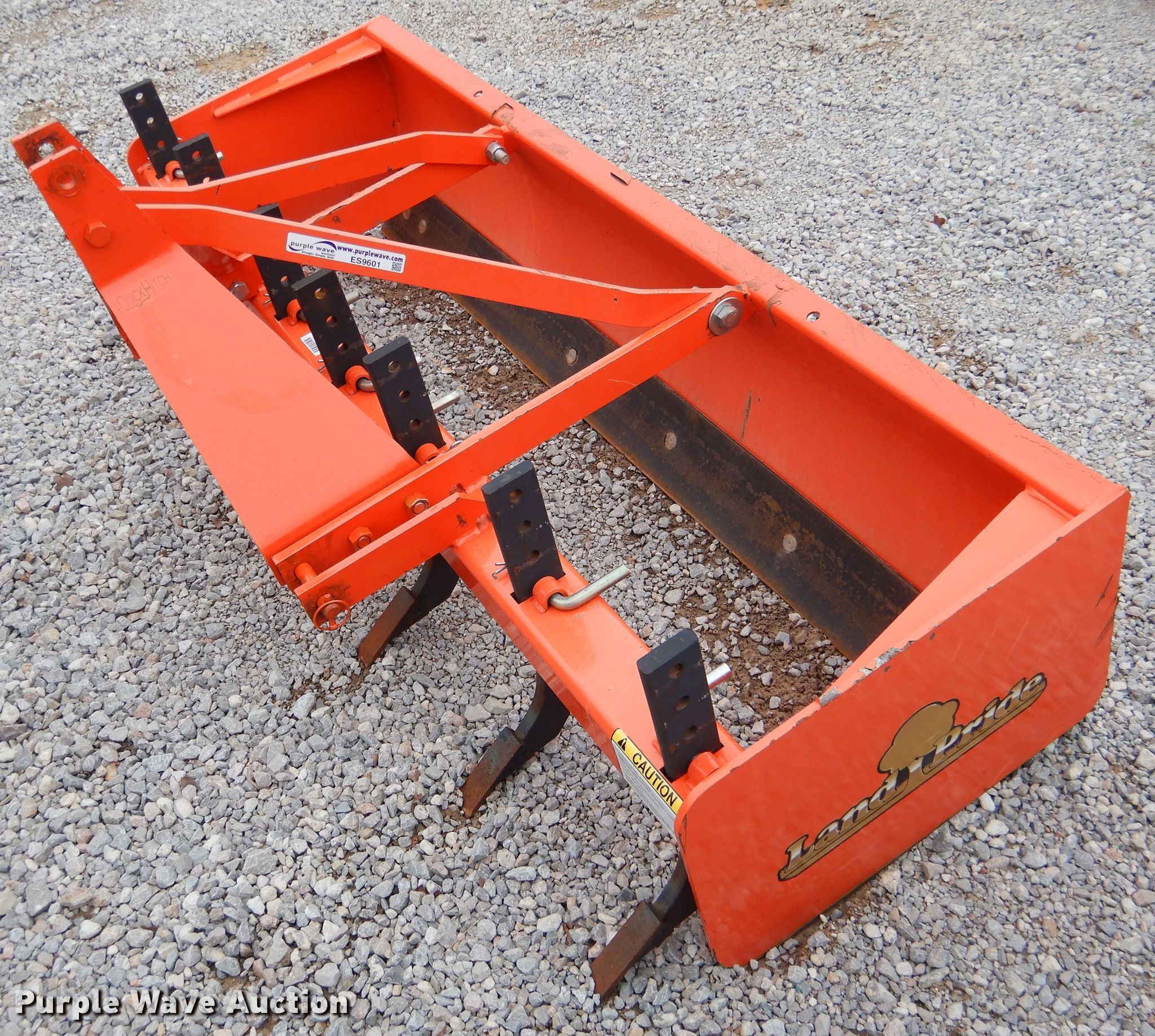 Land Pride BB2572 box blade in Davis, OK Item ES9601 sold Purple Wave