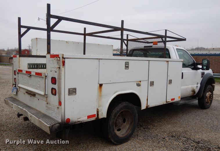 image for item DF6037 2008 Ford F450 Super Duty XL utility bed truck