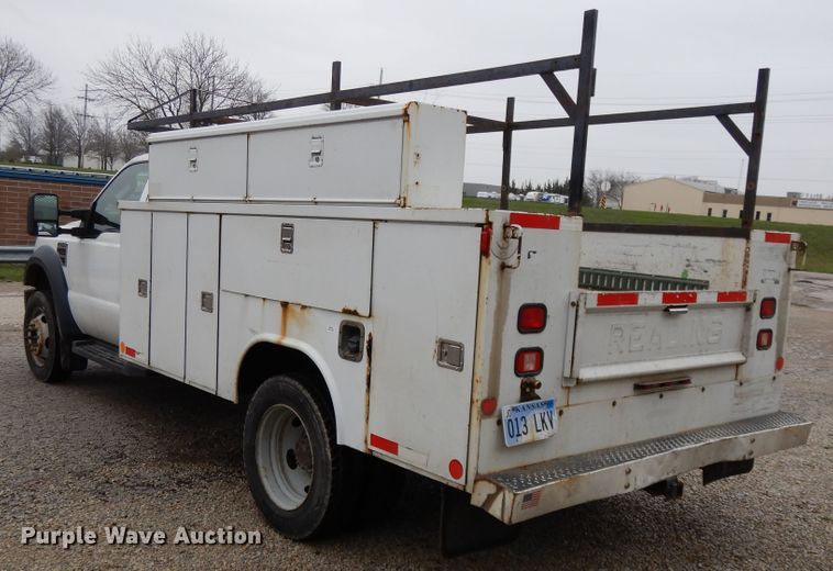 image for item DF6037 2008 Ford F450 Super Duty XL utility bed truck