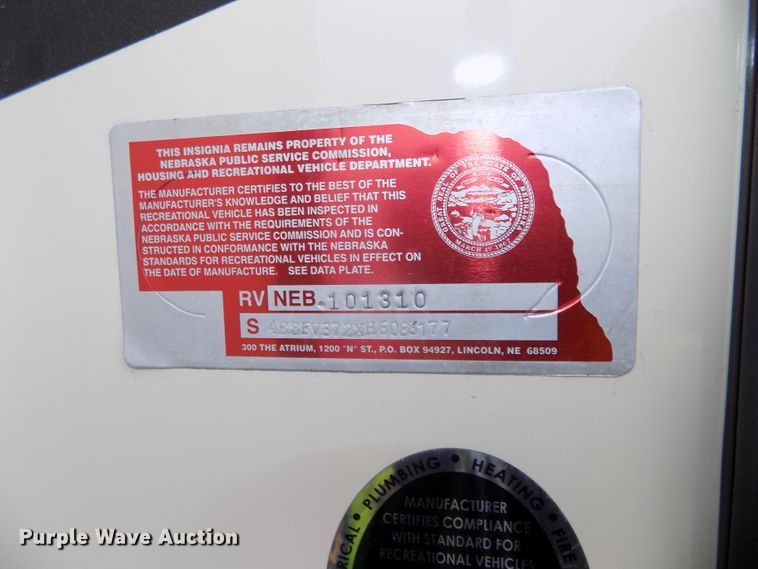 image for item DG2559 2017 KZ Durango Gold 370RLT  camper