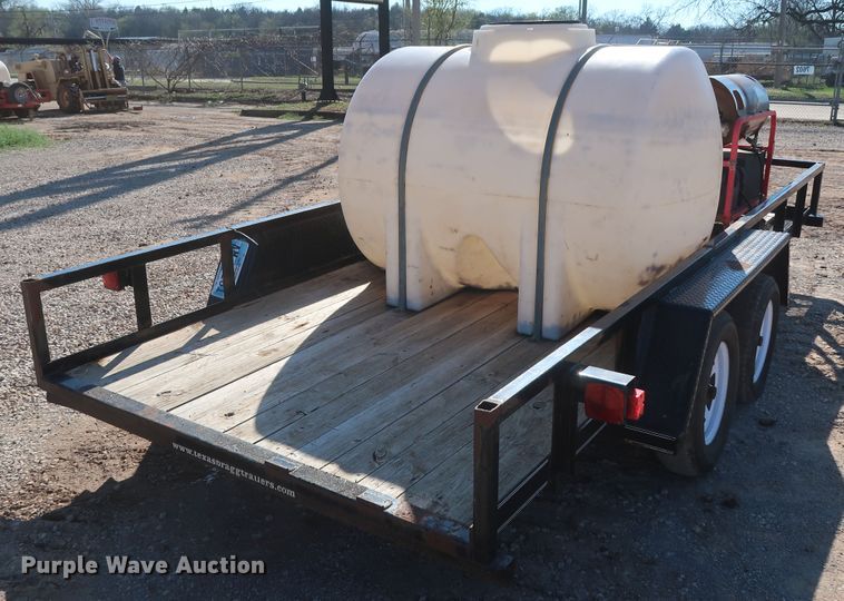image for item DG7149 2010 Texas Bragg utility trailer with pressure washer