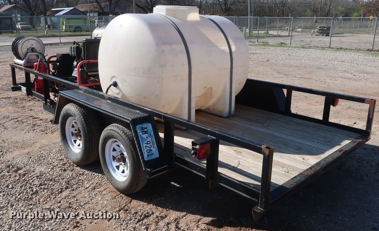 image for item DG7149 2010 Texas Bragg utility trailer with pressure washer