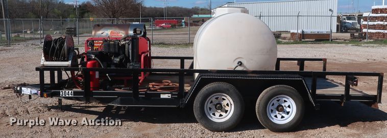 image for item DG7149 2010 Texas Bragg utility trailer with pressure washer