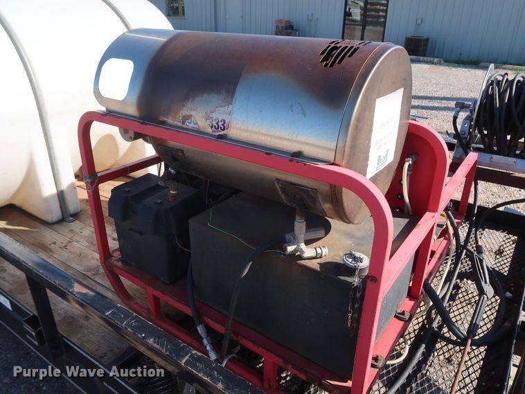 image for item DG7149 2010 Texas Bragg utility trailer with pressure washer