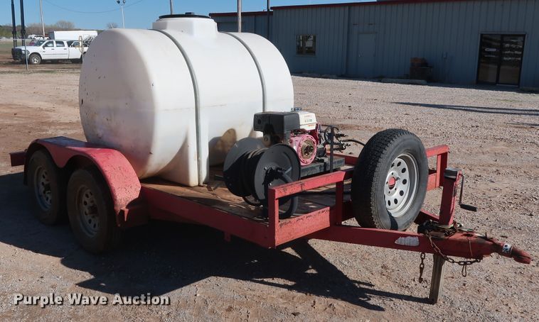 image for item DG7150 Texas Bragg utility trailer with pressure washer